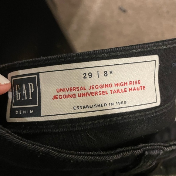 Gap universal jegging high rise black sz 29/8 - Picture 5 of 5